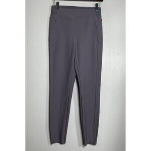 ATHLETA Stellar Tight Legging Pants 4 Purple Ankle Zip Active‎ Athleisure Casual